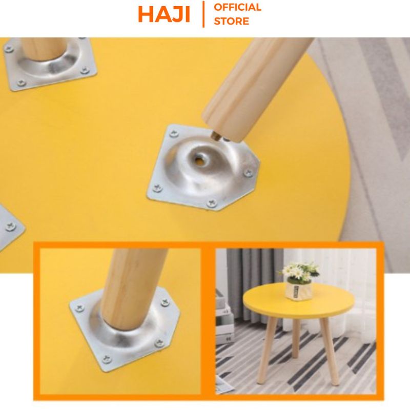 Bàn trà HAJI chân gỗ sồi chắc chắn kiểu dáng hiện đại A74