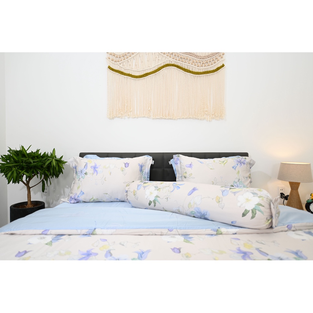 Bộ 6 món drap CHẦN, áo gối kèm mền NIN Tencel 800 - Olivia