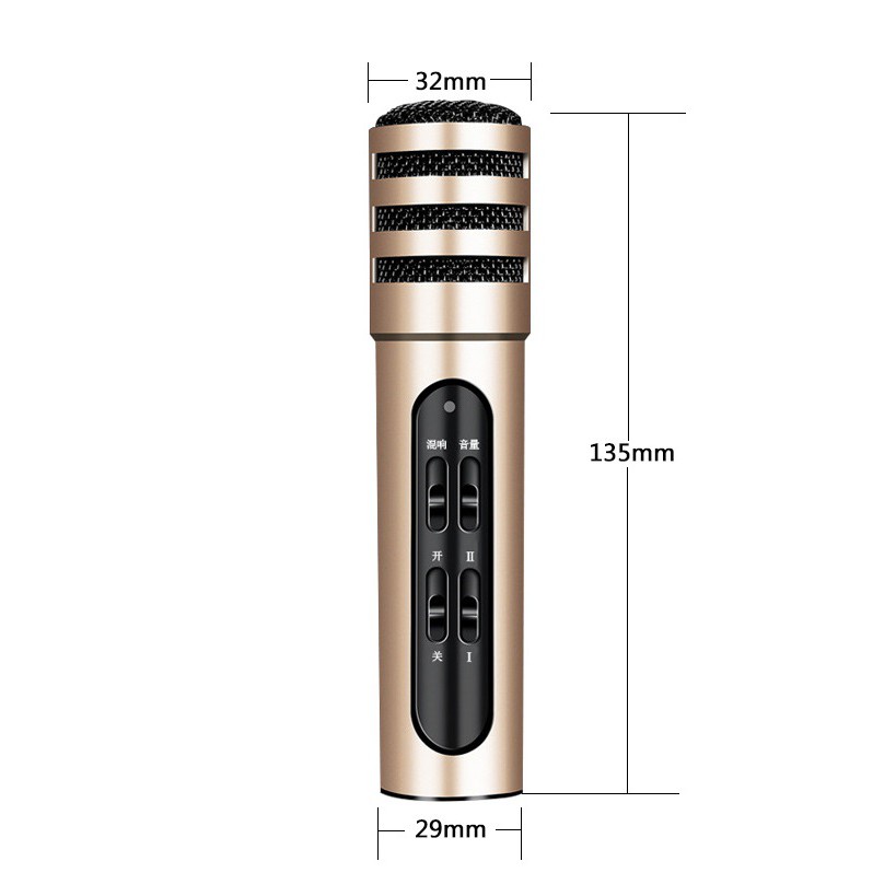 Micro livestream Freeship Mic livestream C6-C7 điện thoại di động TẶNG KÈM DÂY CÁP