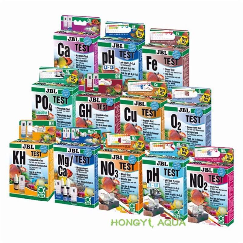 Test nhiều chỉ tiêu nồng độ trong nước gồm Oxy,Mg&Ca,Phèn Fe,Kali Dùng trong thủy sinh, thủy sản, ao nuôi Của Đức