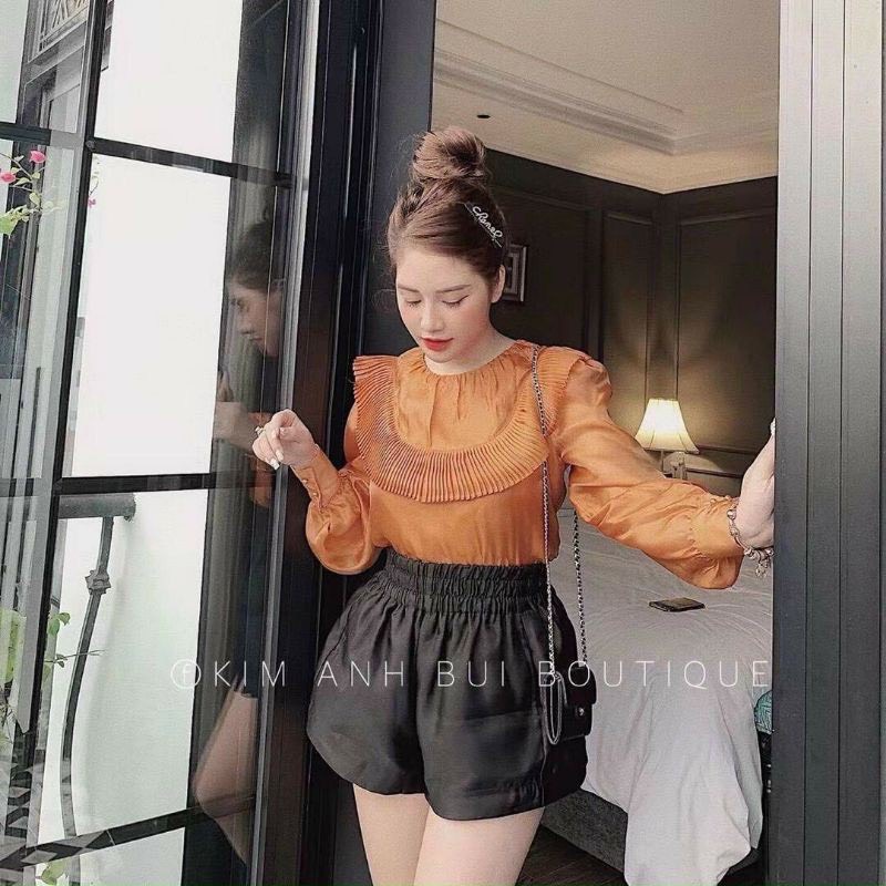 Quần short nữ-quần đùi sooc tacta cạp chun dáng xòe nhiều màu hàng Quảng Châu cao cấp nhập - MÃ Q560-PANOSI