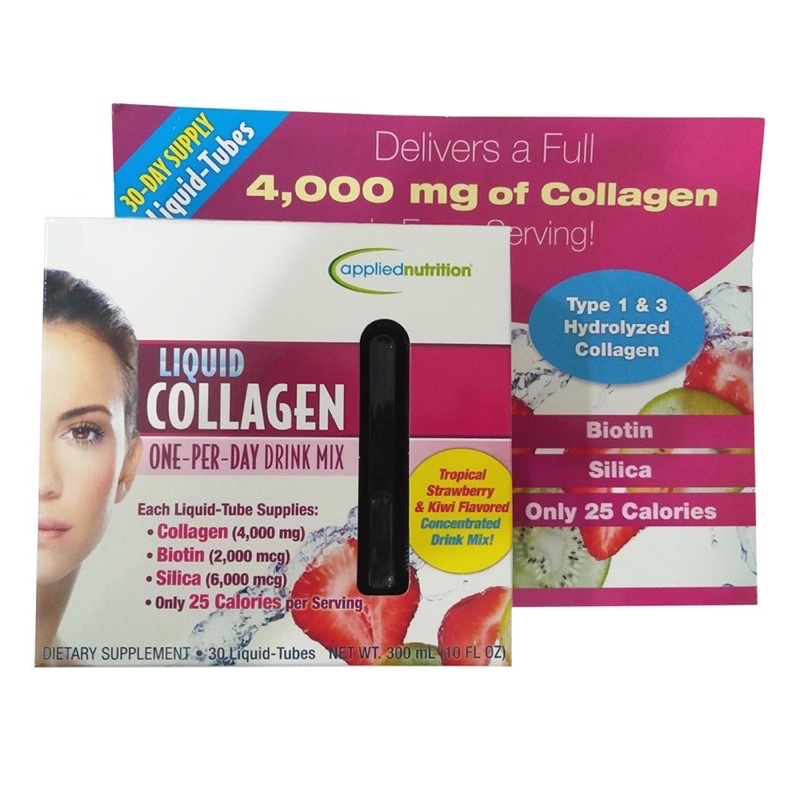 [HÀNG MỸ] Collagen tươi dạng nước Liquid Collagen - 30 Ống