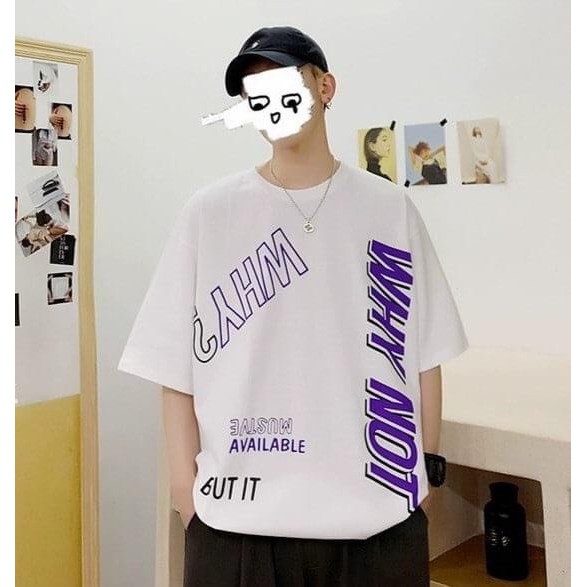 Áo thun nam form rộng tay lỡ cao cấp mẫu  YHW