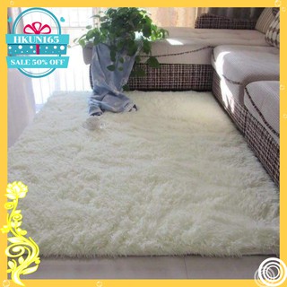 Thảm lông dài cao cấp 1m6x2m(màu trắng kem)