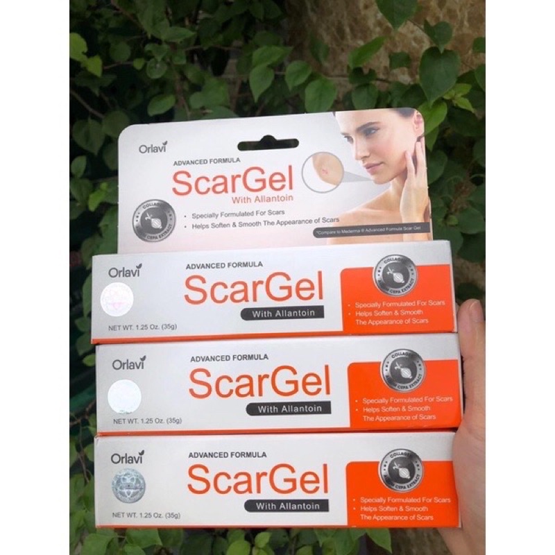 SCARGEL GEL LÀM MỜ SẸO DO PHẪU THUẬT BỎNG , VẾT CẮT, SẸO THÂM Ở VÙNG DA NHẠY CẢM T/35GRAM