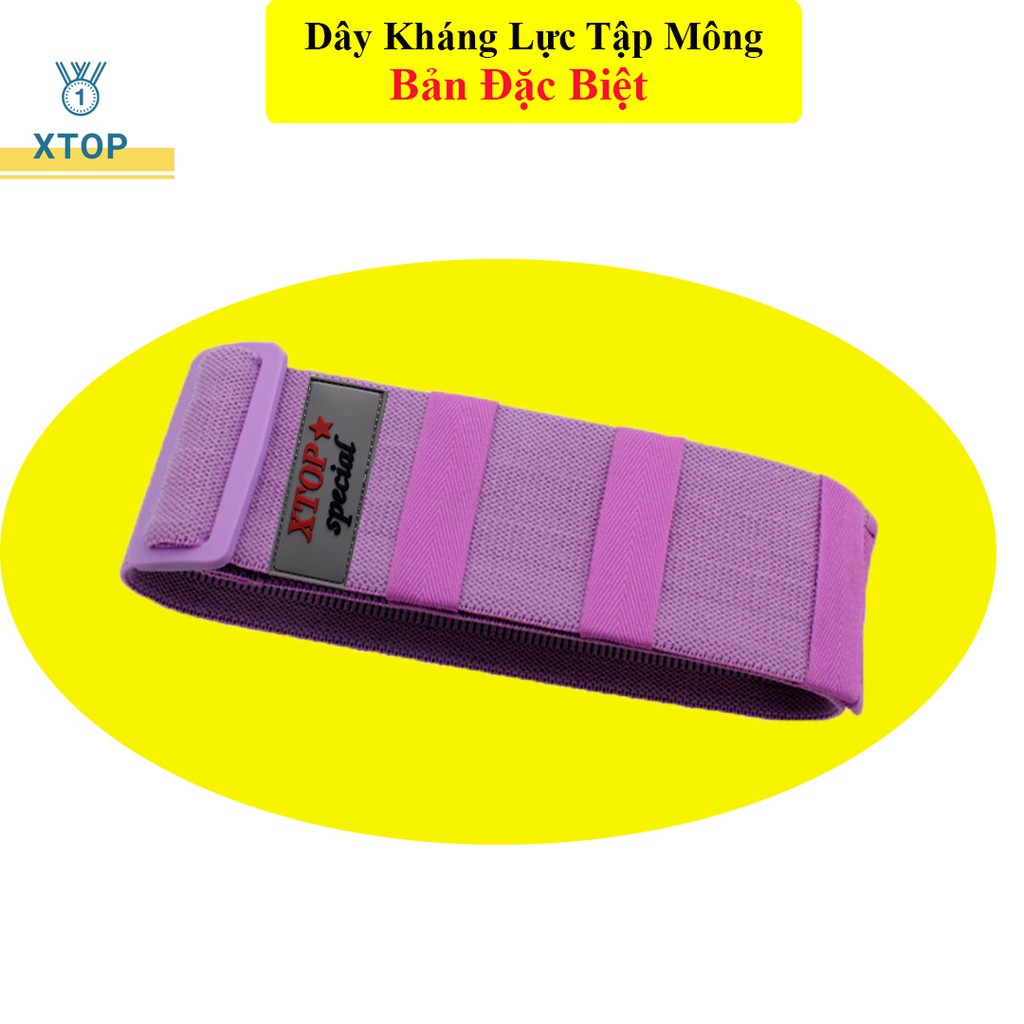 Dây Miniband Đàn Hồi, Dây Kháng Lực Tập Mông XTOP Có Khoá Tự Do Điều Chỉnh Chu Vi, Dây Kháng Lực Tập Gym  X-3606