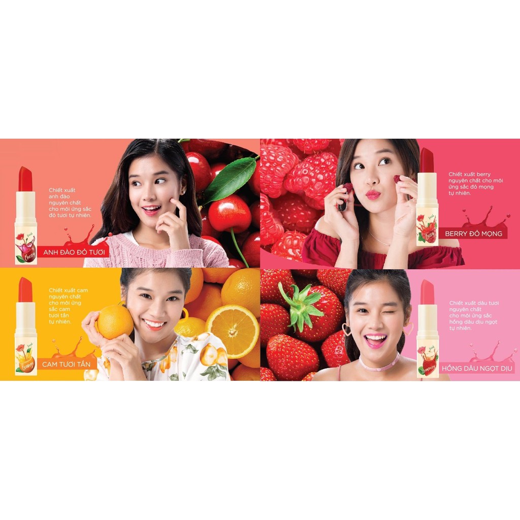 Son dưỡng chiết xuất trái cây Lipice Sheer Color Fruit Juice 4g