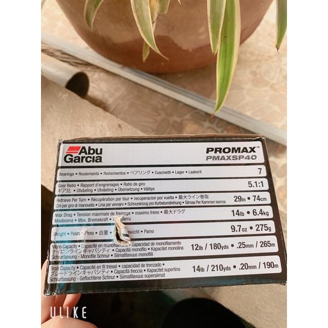 Máy abu garcia promax SP40 đồ câu cá hàng hót giá rẻ