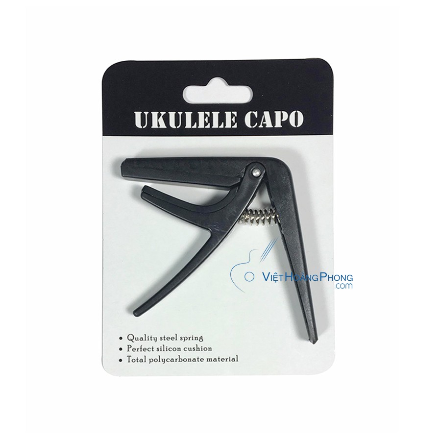 Combo Bao da 1 lớp Ukulele + Capo nhựa nhiều màu