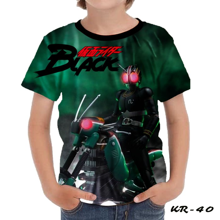 Áo Thun Đen In Hình Kamen Rider Cá Tính Hợp Thời Trang