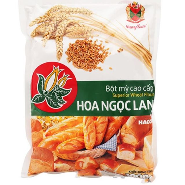 Bột mỳ Hoa ngọc lan, bộj đa dụng số 8 làm bánh mì, bánh bao...1000gr