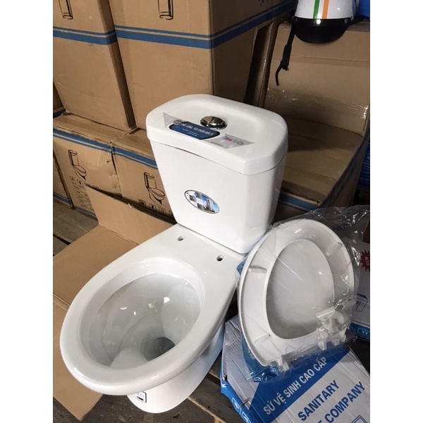 Bồn cầu nhấn kích thước mm men đẹp thái bình giá rẻ