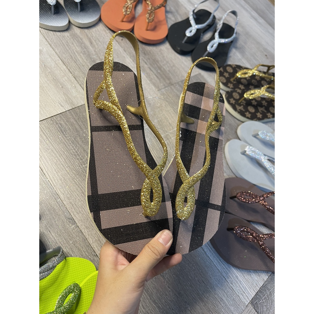 Dép nữ Xăng đan Havaianas nhủ kim tuyến