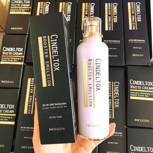 Nhũ tương dưỡng trắng da Cindel Tox Booster Emulsion chai 120ml - Út store