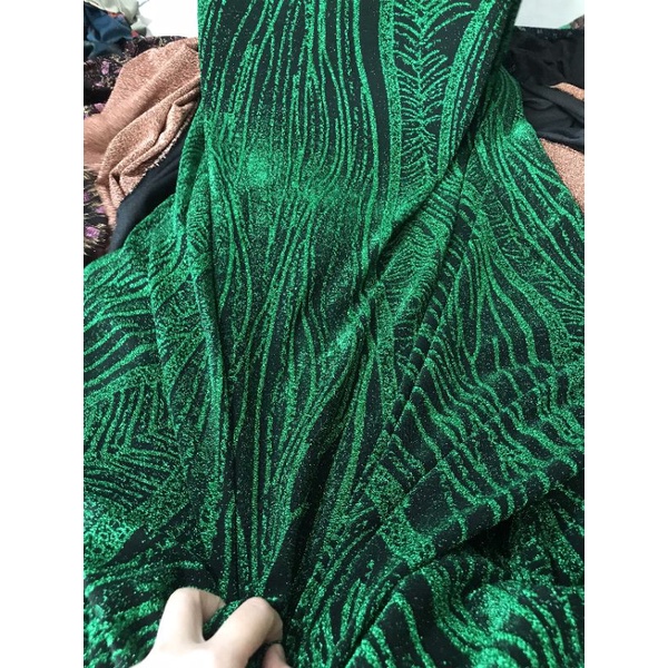 Vải thun kim tuyến dày dặn