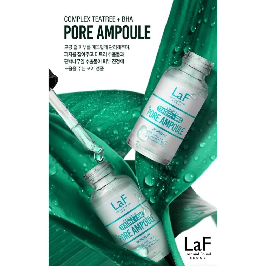 [DATE 21/12/2021] Tinh chất làm dịu da giảm nhờn laf teatree bha pore ampoule