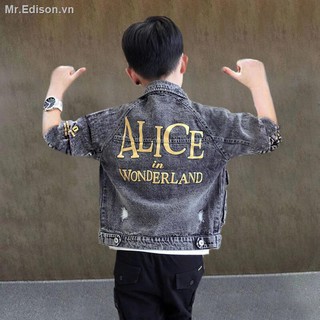 Áo Khoác Jean Thời Trang Cho Bé Trai
