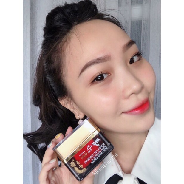 KEM HỒNG SÂM MY GOLD KOREA RED GINSENG AQUA WRINKLE & WHITENING CREAM