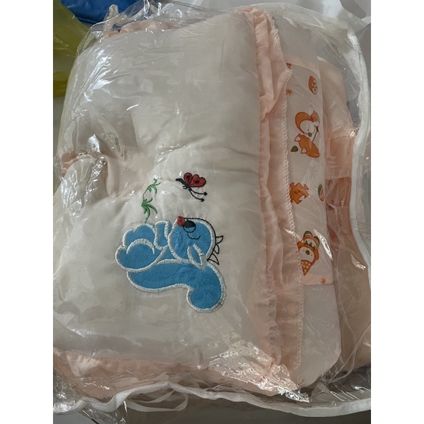 Bộ gối nệm vải kate cho bé sơ sinh