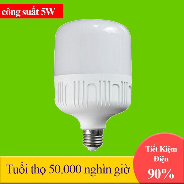 Bóng Trụ LED 65W Đui E27 Siêu sáng, tiết kiệm điện
