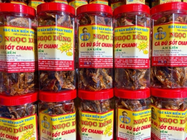 Cá Đù Sốt Chanh ( ăn liền ) là món ăn ngon của Shop Đặc Sản Biển Phan Thiết NGỌC DŨNG; Hộp 200 gram. HSD 12 tháng