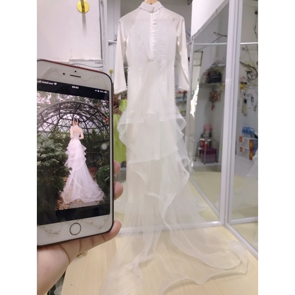 Đuôi váy cưới- đuôi gắn áo dài