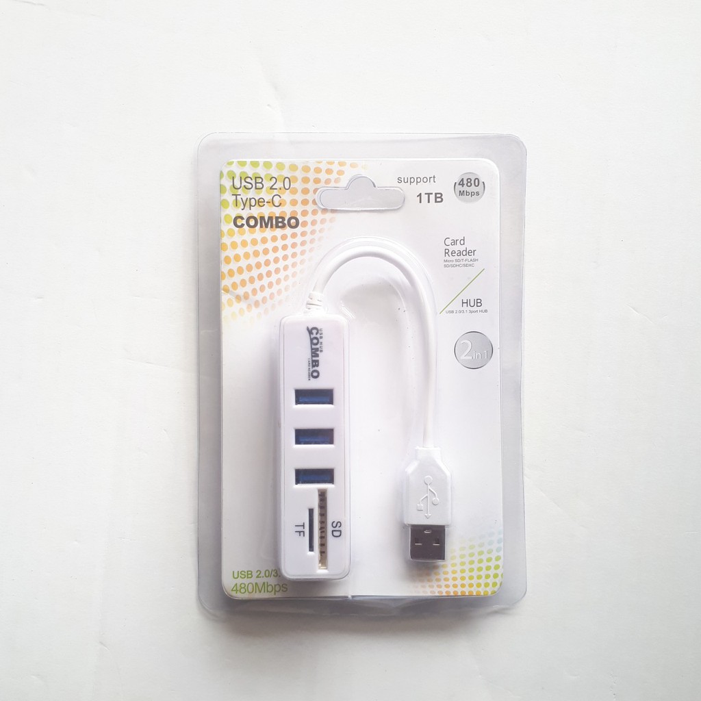 Combo Ổ CẮM VÀ KHE ĐẦU ĐỌC Hub chia USB + Reader