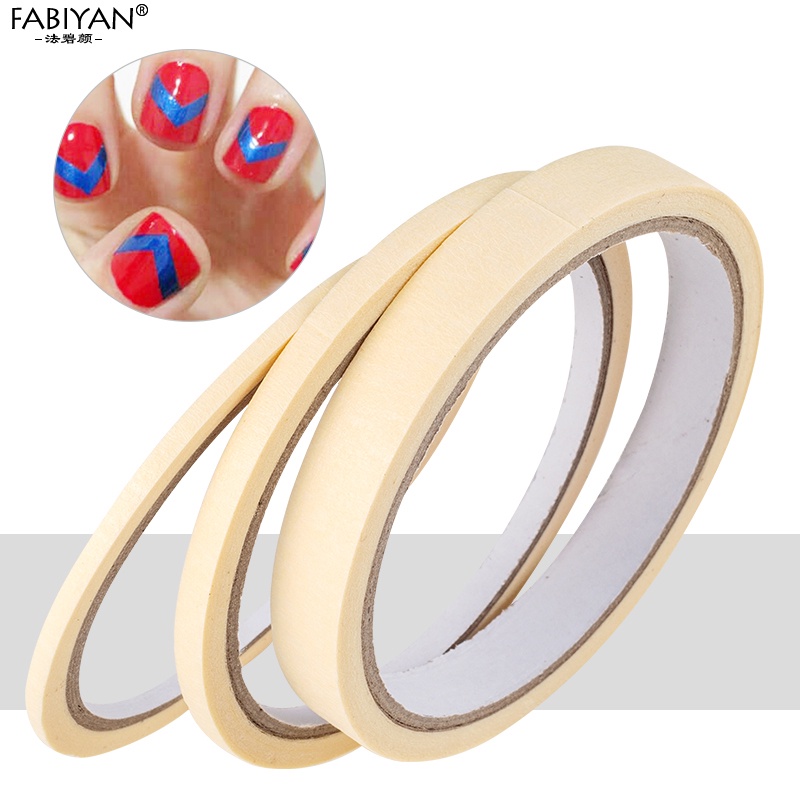 Bộ 3 Cuộn Băng Keo Làm Móng Fabiyan Hỗ Trợ Thiết Kế Họa Tiết Sọc Trang Trí Rìa Móng Tay Nghệ Thuật