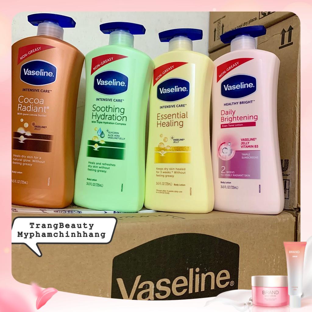 Sữa dưỡng thể Vaseline Healthy White UV Lightening Body Lotion dưỡng trắng da chăm sóc toàn diện dung tích 725ml | BigBuy360 - bigbuy360.vn