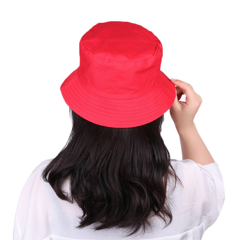 Mũ Bucket Chất Liệu Cotton Chống Nắng Kiểu Dáng Đơn Giản Hợp Thời Trang