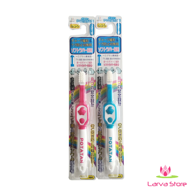 Bàn chải đánh răng Potatan cho trẻ từ 2 tuổi hàng Nhật - Larva Store