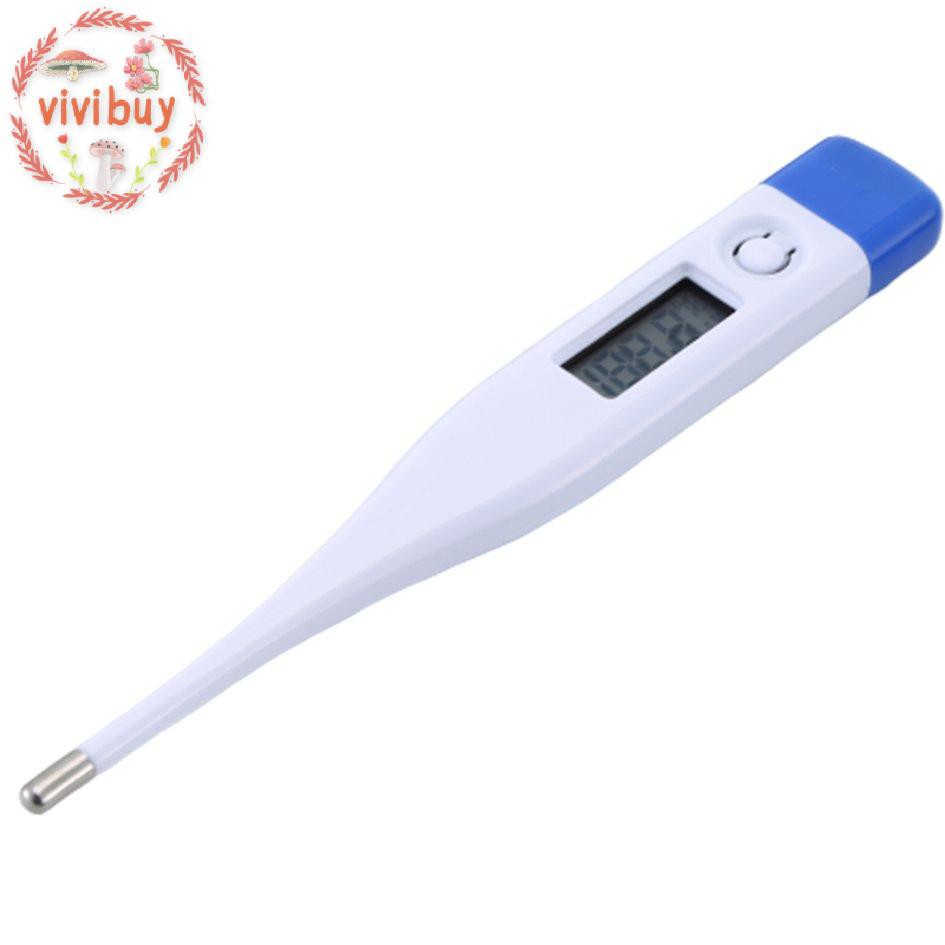 ✿vivi✿ Electronic Thermometer Digital Display Home Daily Oral Thermometer Hard Head Memory Function Neutral Safety Supplies