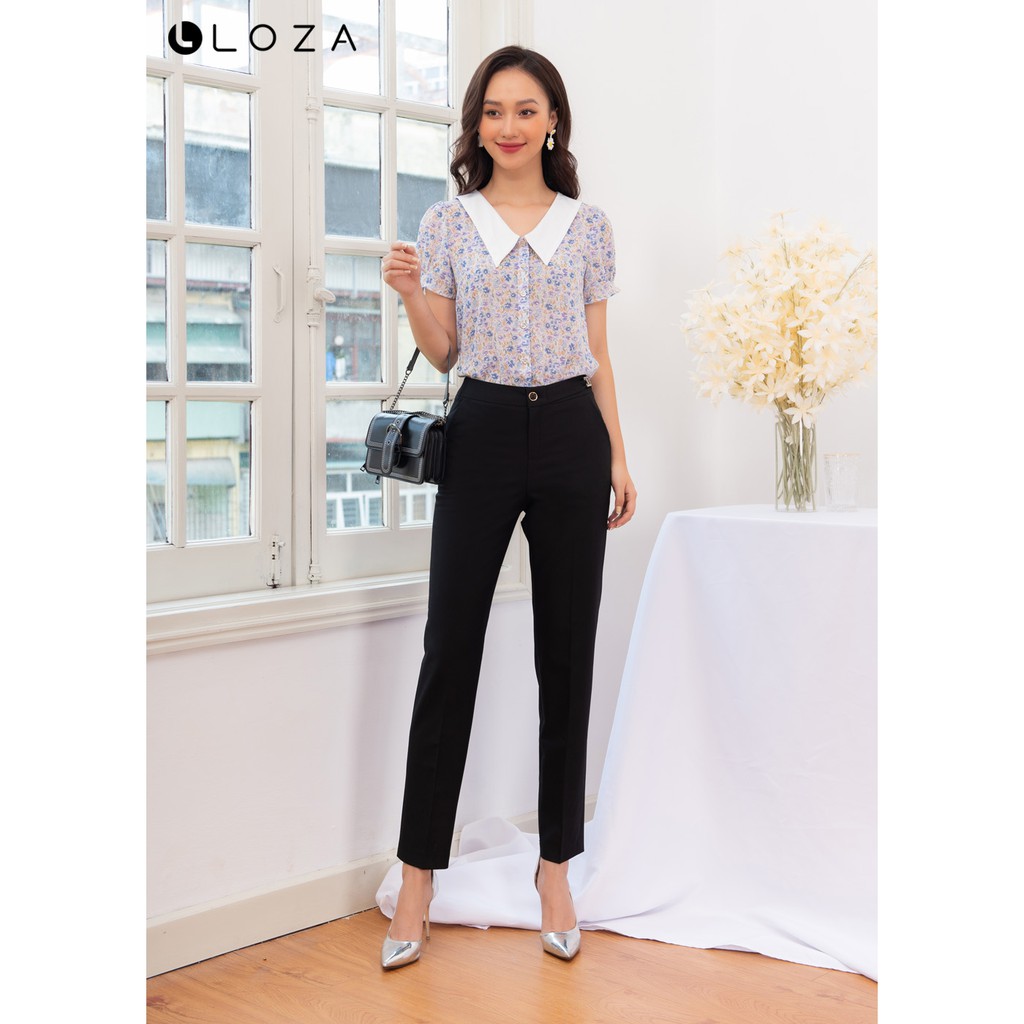 [FREESHIP 50K] Áo sơ mi hoa cổ lá-LOZA LS1446