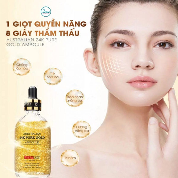 Serum Tinh Chất Vàng 24k Pure Gold Ampoule Thera Lady 100ml