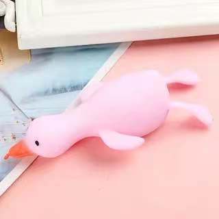 Đồ chơi bóp hơi hình chú vịt bằng cao su mềm mại ngộ nghĩnh vui nhộn dành cho bé