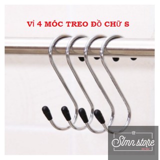 Vỉ 4 móc thép chữ S treo đồ siêu chắc chắn. SD2_vi4S