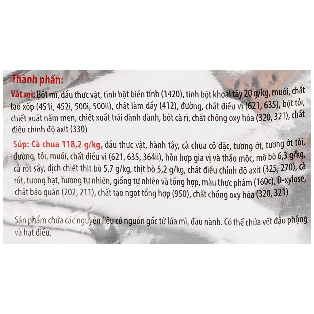 Lốc 5 gói mì khoai tây Omachi xốt Spaghetti 91g