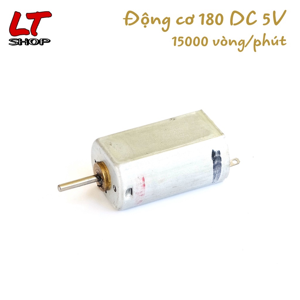 Động Cơ Motor 180 DC 3.7V - 5V 1500 vòng/phút - Siêu Khỏe