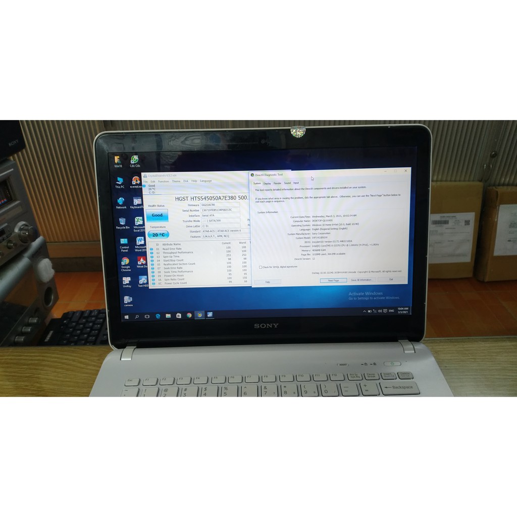 Laptop Sony Vaio dòng đẳng cấp máy đẹp chip i5 3337 RAM 4GB 500gb | BigBuy360 - bigbuy360.vn