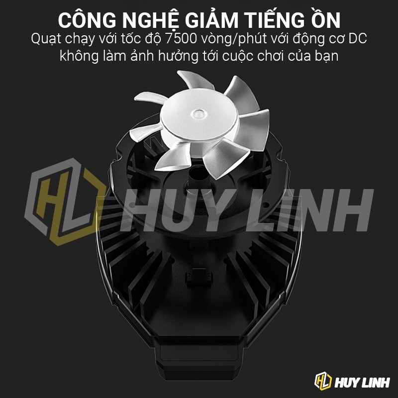 Quạt tản nhiệt Memo DL05 - Có màn hình hiển thị nhiệt độ và Led RGB siêu đẹp 700Mah - Tặng kèm găng tay cảm ứng