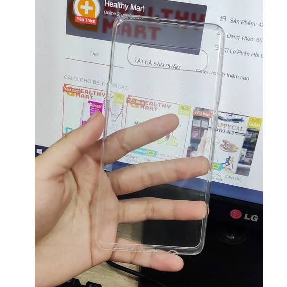 [Tặng khách] ốp silicon trong Samsung S10 tặng khách với đơn 100k