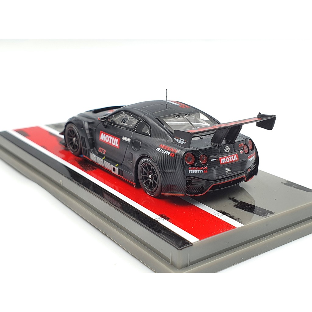 Xe Mô Hình Nissan GT-R Nismo GT3 Tỉ lệ 1:64 Hãng sản xuất Tarmac Works ( Đen Nhám )