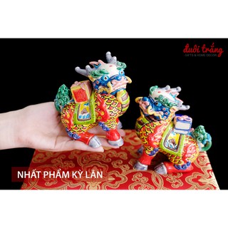 Nhất Phẩm Kỳ Lân 13cm - Sứ Giao Chỉ (trong hộp gấm đỏ)