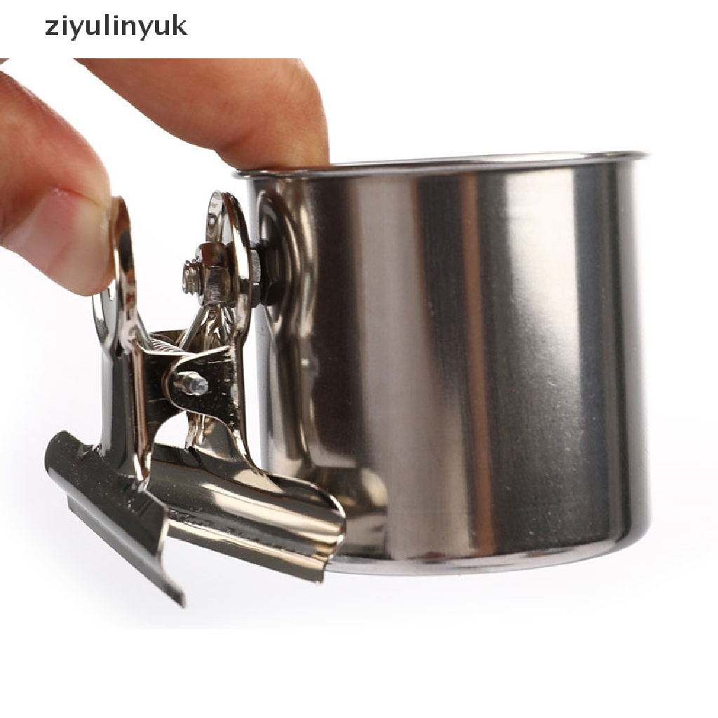 Bát đựng thức ăn/ nước uống hình tròn bằng thép không gỉ dành cho chim vẹt