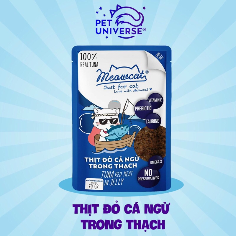 Pate Meowcat 70gr có 4 vị dành cho mèo