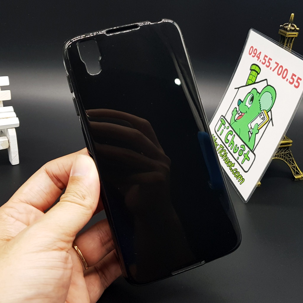 [Ảnh Thật] Ốp lưng BlackBerry DTEK50 Dẻo Màu Đen Sơn Bóng