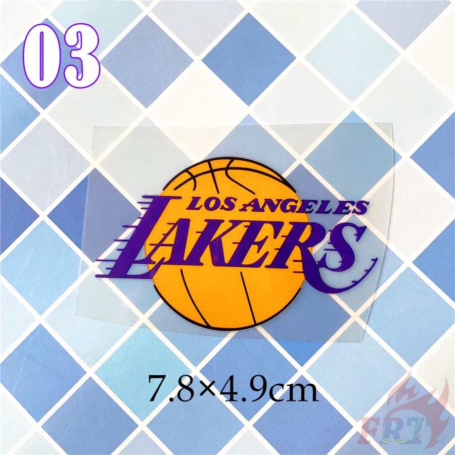 ◆ Nhãn Dán Vinyl Chuyển Nhiệt Nba - Chicago Bulls / Los Angeles Lakers ◆ 1 Sticker Dán Ủi Với Thiết Kế Đẹp Mắt