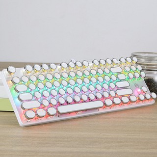 Bàn Phím Cơ E917 white Gaming - Led xuyên phím