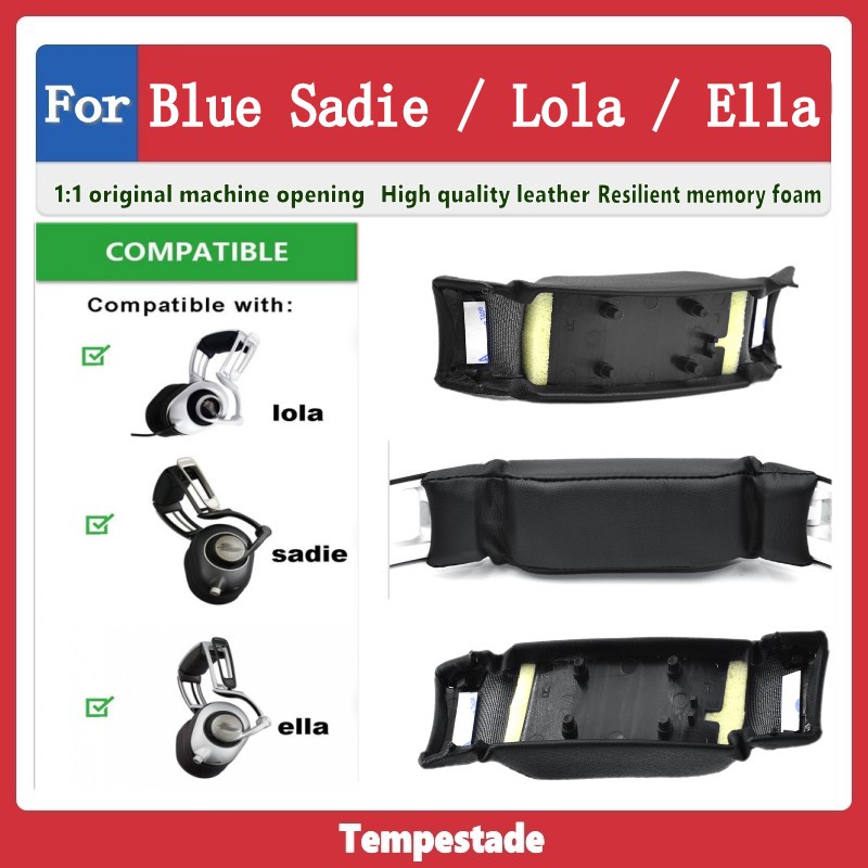 Phụ Kiện Đệm Tai Nghe Bằng Da Cho Blue Sadie Lola Ella
