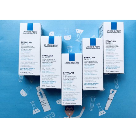 Sample La Roche Posay - Kem Dưỡng Giảm Mụn, Ngừa Thâm, Thông Thoáng Lỗ Chân Lông La Roche-Posay Effaclar Duo+ 3ml